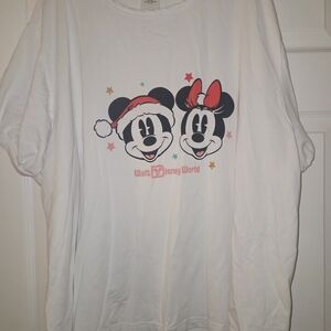 Disney White Kids Mickey & Minnie Holiday Graphic Tee